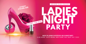Ladies Night Party Ad Anuncio de Facebook template