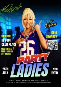 Ladies Night Party A4 template