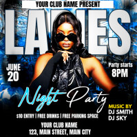 ladies night party Instagram Post template