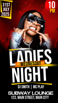 ladies night party Instagram Story template