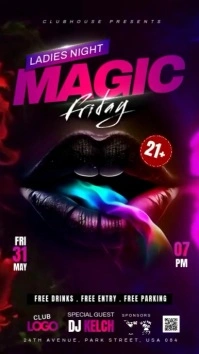 ladies night party Instagram Story template