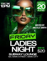ladies night party Flyer (US Letter) template