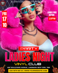Ladies night party Instagram Portrait template