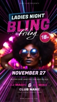LADIES NIGHT PARTY Instagram Story template