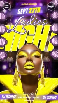 Ladies Night Party  Event Ad Design Template Instagram Story