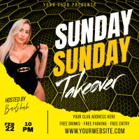 ladies night party graphics, Message Instagram template