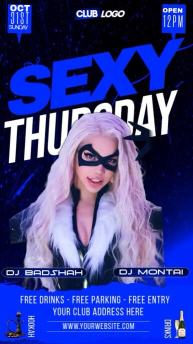 ladies night party graphics, Instagram 快拍 template