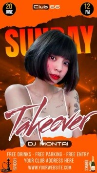ladies night party graphics, Instagram Story template