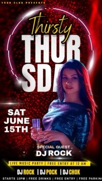 ladies night party graphics, Instagram-verhaal template