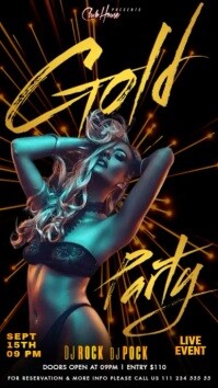 ladies night party graphics, Instagram Story template
