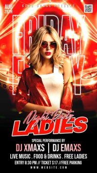 Ladies Night Party Instagram Story Video template