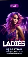 Ladies Night Party Video Roll-up-Banner 3 x 6 Zoll template