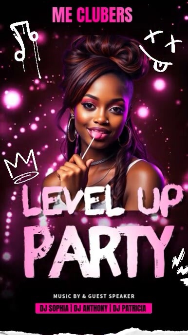 Ladies Night Party Video Ecrã digital (9:16) template