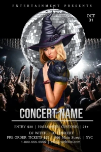 Halloween Concert Pinterest Grafieka template