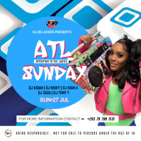 Ladies night Sunday Instagram Post template