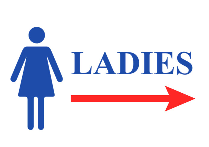 Ladies Toilet Sign Printable