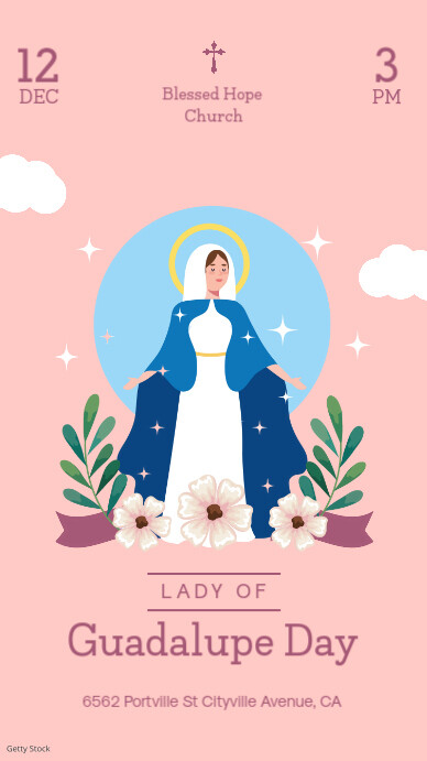 Lady of Guadalupe Day Vertical Template Instagram Story