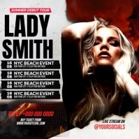 Lady Smith Schedule Publicação no Instagram template
