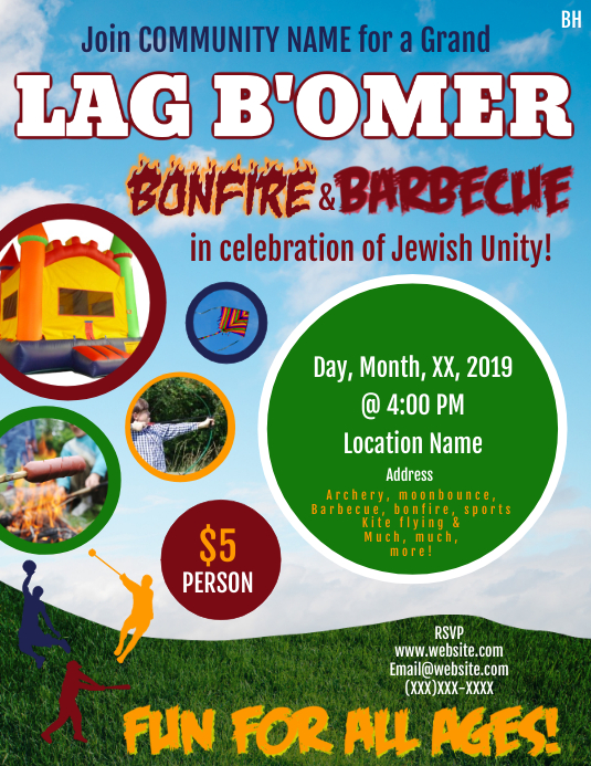 Lag B Omer Template PosterMyWall