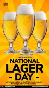 Lager Day Ad Historia de Instagram template