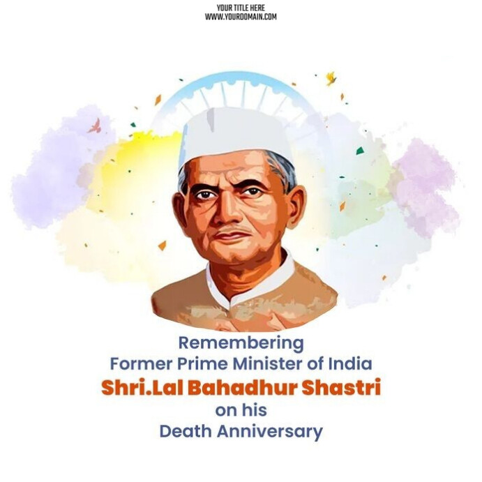 Lal Bahadur Shastri Death Anniversary Instagram Post template