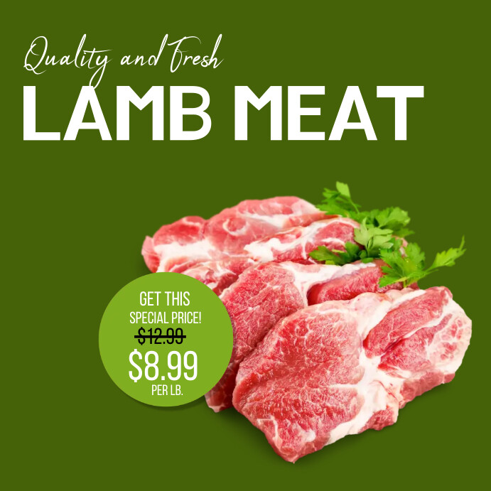 Flyers Sample Meat LAMB MEAT FLYERS Template | PosterMyWall