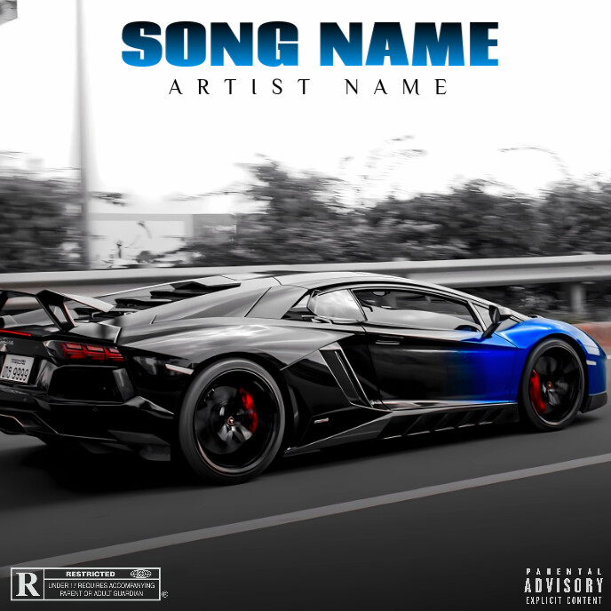 Lamborghini song album cover Template | PosterMyWall