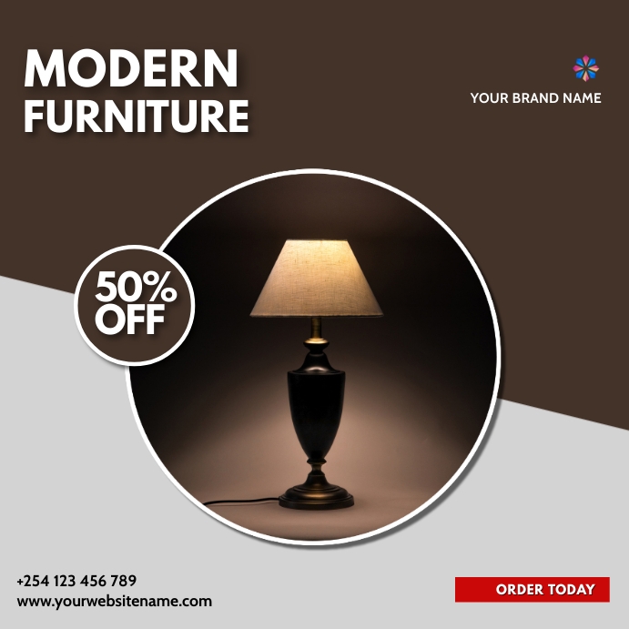 lampstand modern furniture sale template PosterMyWall