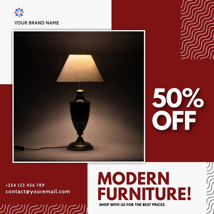 lampstand modern furniture sale template PosterMyWall