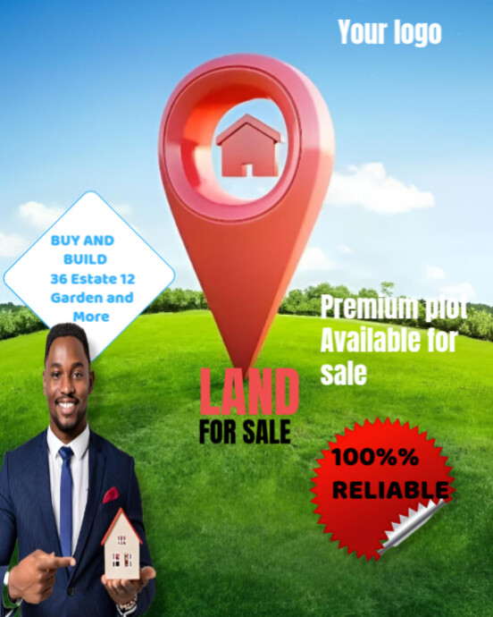 Land for sale design template | PosterMyWall