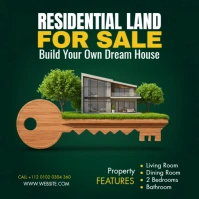 Land For Sale Instagram Post template