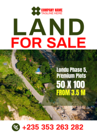 Land for Sale Poster Template A2