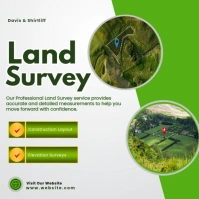Land Survey Instagram Post Wpis na Instagrama template