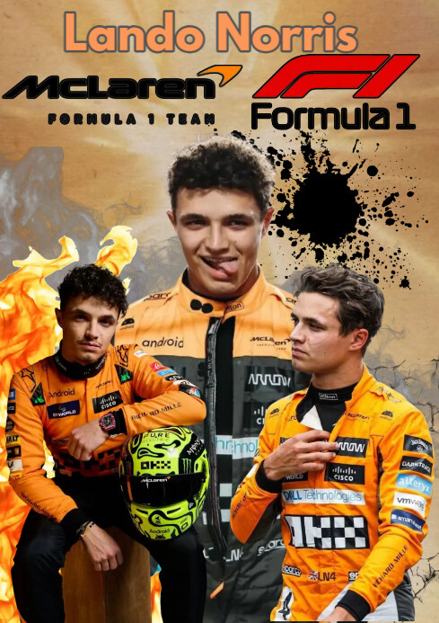 Plantilla De Lando Norris PosterMyWall plantilla-de-lando-norris-postermywall