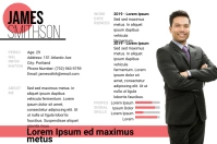 Landscape CV Template Etichetta