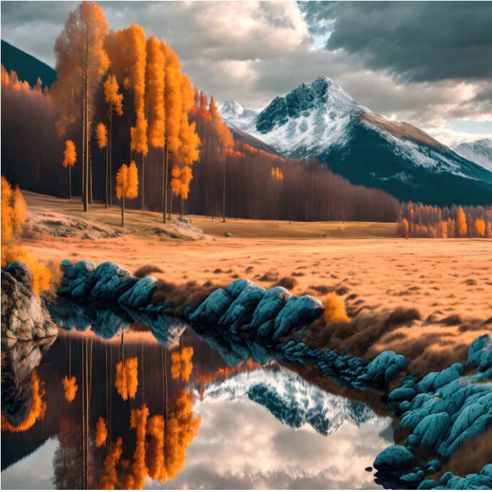 Landscape Instagram 帖子 template