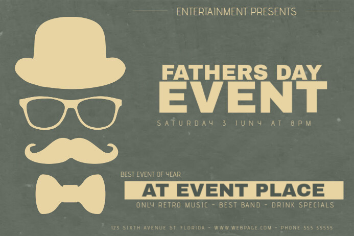Landscape Fathers Day Event Flyer Template Landscape Fathers Day Event Flyer Template