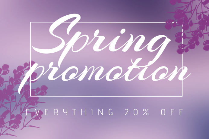 Landscape Spring Promotion Sale flyer template | PosterMyWall