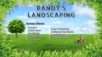 Landscaping Business card template