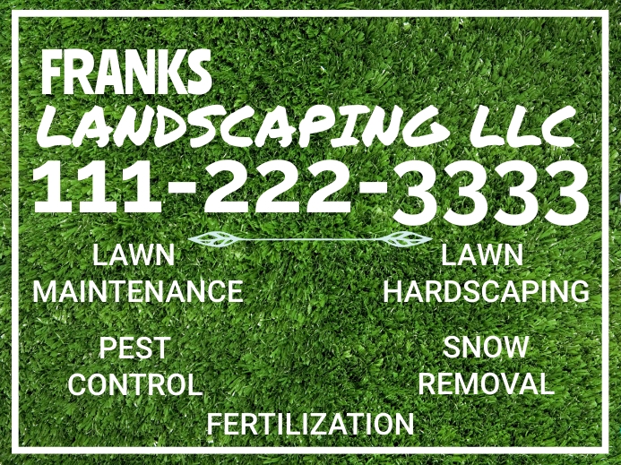 Landscaping Lawn Sign Template PosterMyWall