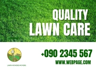 LANDSCAPING YARD SIGN template