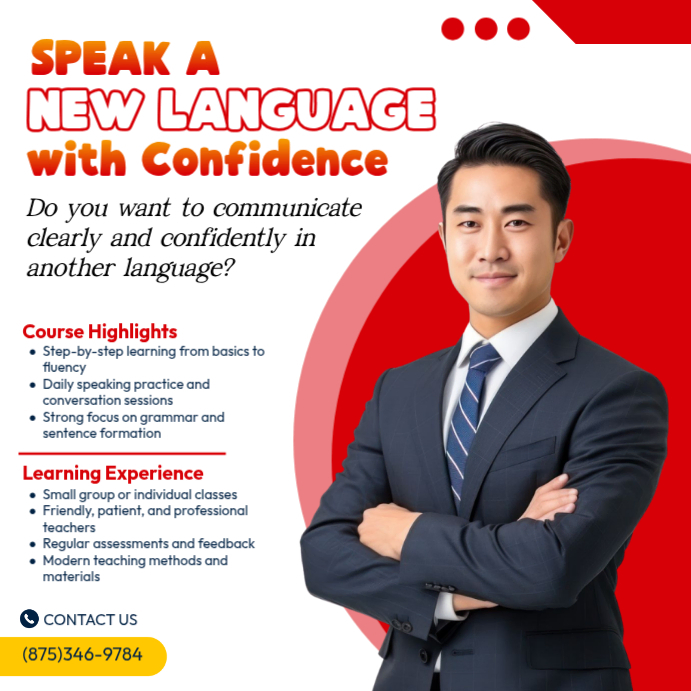 Language Learning App Ad Posts Language Learning Instagram Ad Template | PosterMyWall