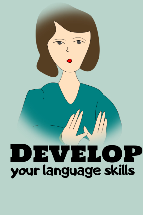 language skills development Template | PosterMyWall