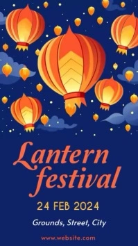 Lantern festival Indaba yaku-Instagram template