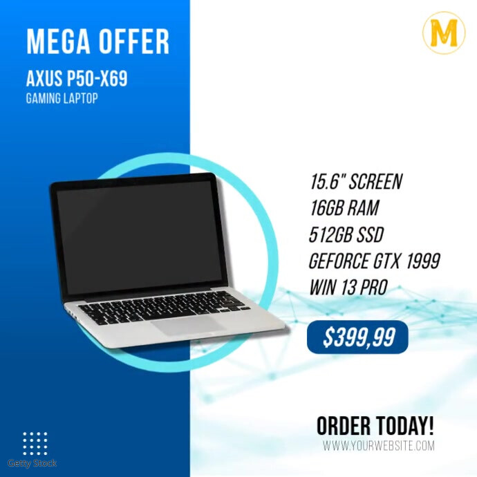 Laptop Computer Sale Offer Square Video Template | PosterMyWall