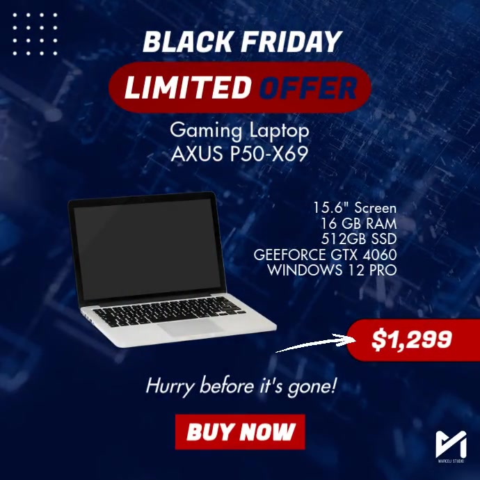 Copy of Laptop Computer Sale Offer Video Ad | PosterMyWall