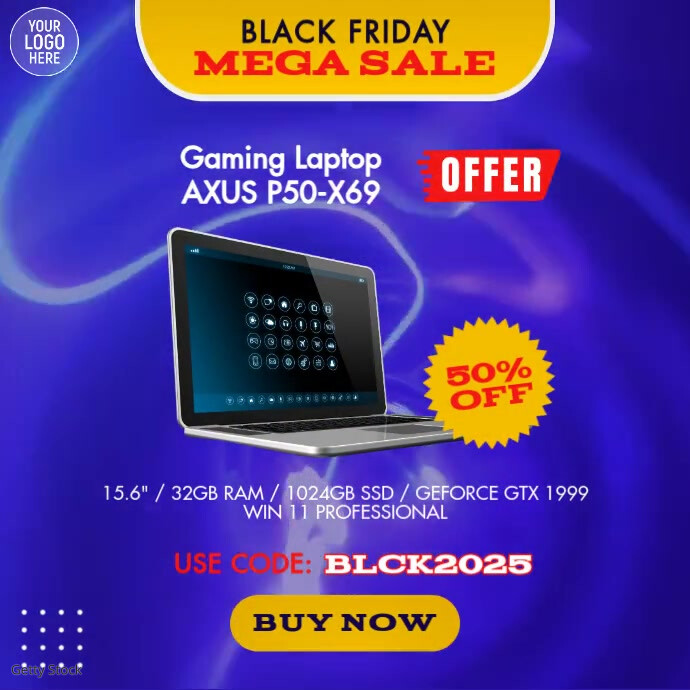Desktop Computer Sale Copy of Laptop Computer Sale Offer Video | PosterMyWall