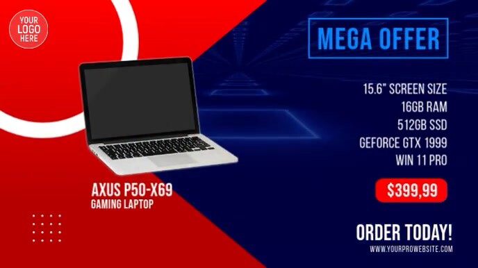 Computer Sale Design Laptop Computer Sale Video Template | PosterMyWall
