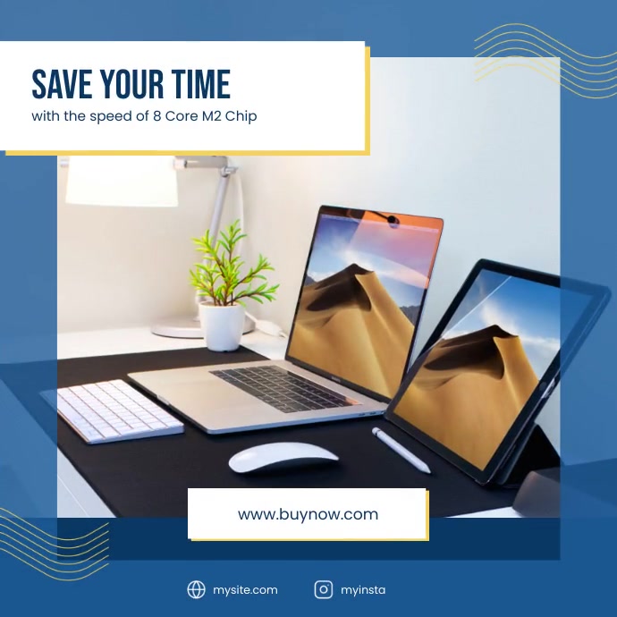 Laptop Instagram Product Promotion Video Template | PosterMyWall