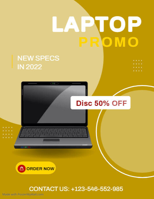 Laptop Promo Flyer Template | PosterMyWall